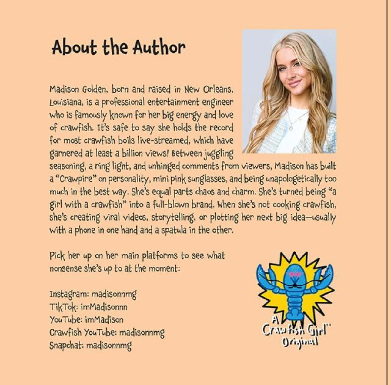 Blue The Crawfish Book (Signed)